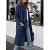 image:imageANRABESS Womens Long Cardigan Sweater 2026 Fall Fashion Casual Oversized Knit Open Front Coatigan Jacket Coat OutfitsNavy Blue