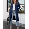 image:imageANRABESS Womens Long Cardigan Sweater 2026 Fall Fashion Casual Oversized Knit Open Front Coatigan Jacket Coat OutfitsNavy Blue