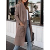 image:imageANRABESS Womens Long Cardigan Sweater 2026 Fall Fashion Casual Oversized Knit Open Front Coatigan Jacket Coat OutfitsNutmeg