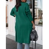 image:imageANRABESS Womens Long Cardigan Sweater 2026 Fall Fashion Casual Oversized Knit Open Front Coatigan Jacket Coat OutfitsOpal Green
