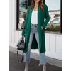 image:imageANRABESS Womens Long Cardigan Sweater 2026 Fall Fashion Casual Oversized Knit Open Front Coatigan Jacket Coat OutfitsOpal Green