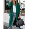 image:imageANRABESS Womens Long Cardigan Sweater 2026 Fall Fashion Casual Oversized Knit Open Front Coatigan Jacket Coat OutfitsOpal Green