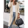 image:imageANRABESS Womens Long Cardigan Sweater 2026 Fall Fashion Casual Oversized Knit Open Front Coatigan Jacket Coat OutfitsParchment
