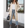 image:imageANRABESS Womens Long Cardigan Sweater 2026 Fall Fashion Casual Oversized Knit Open Front Coatigan Jacket Coat OutfitsParchment