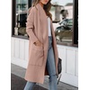 image:imageANRABESS Womens Long Cardigan Sweater 2026 Fall Fashion Casual Oversized Knit Open Front Coatigan Jacket Coat OutfitsPeach Khaki