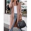 image:imageANRABESS Womens Long Cardigan Sweater 2026 Fall Fashion Casual Oversized Knit Open Front Coatigan Jacket Coat OutfitsPeach Khaki