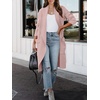 image:imageANRABESS Womens Long Cardigan Sweater 2026 Fall Fashion Casual Oversized Knit Open Front Coatigan Jacket Coat OutfitsPink