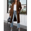 image:imageANRABESS Womens Long Cardigan Sweater 2026 Fall Fashion Casual Oversized Knit Open Front Coatigan Jacket Coat OutfitsRed Brown Auburn