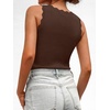 image:imageANRABESS Womens Summer V Neck Tank Tops Sleeveless Sweaters  Scalloped Knit Shirts Soft Wool Blend Slim Fit Cute Casual Going Out Outfits Work Beach Resort Wear Fall Layer ClothingChocolate Brown