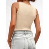 image:imageANRABESS Womens Summer V Neck Tank Tops Sleeveless Sweaters  Scalloped Knit Shirts Soft Wool Blend Slim Fit Cute Casual Going Out Outfits Work Beach Resort Wear Fall Layer ClothingParchment