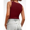 image:imageANRABESS Womens Summer V Neck Tank Tops Sleeveless Sweaters  Scalloped Knit Shirts Soft Wool Blend Slim Fit Cute Casual Going Out Outfits Work Beach Resort Wear Fall Layer ClothingWine Red