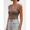 image:imageANRABESS Womens Summer V Neck Tank Tops Sleeveless Sweaters  Scalloped Knit Shirts Soft Wool Blend Slim Fit Cute Casual Going Out Outfits Work Beach Resort Wear Fall Layer ClothingCoffee