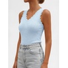 image:imageANRABESS Womens Summer V Neck Tank Tops Sleeveless Sweaters  Scalloped Knit Shirts Soft Wool Blend Slim Fit Cute Casual Going Out Outfits Work Beach Resort Wear Fall Layer ClothingLight Blue
