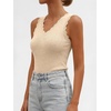 image:imageANRABESS Womens Summer V Neck Tank Tops Sleeveless Sweaters  Scalloped Knit Shirts Soft Wool Blend Slim Fit Cute Casual Going Out Outfits Work Beach Resort Wear Fall Layer ClothingParchment