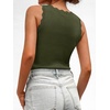 image:imageANRABESS Womens Summer V Neck Tank Tops Sleeveless Sweaters  Scalloped Knit Shirts Soft Wool Blend Slim Fit Cute Casual Going Out Outfits Work Beach Resort Wear Fall Layer ClothingArmy Green